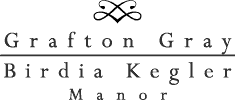 Grafton Gray & Birdia Kegler Manor Logo